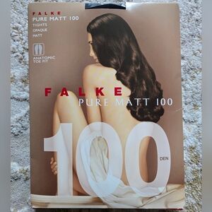 Falke Pure Matt 100 Den Tights - Perfect Black